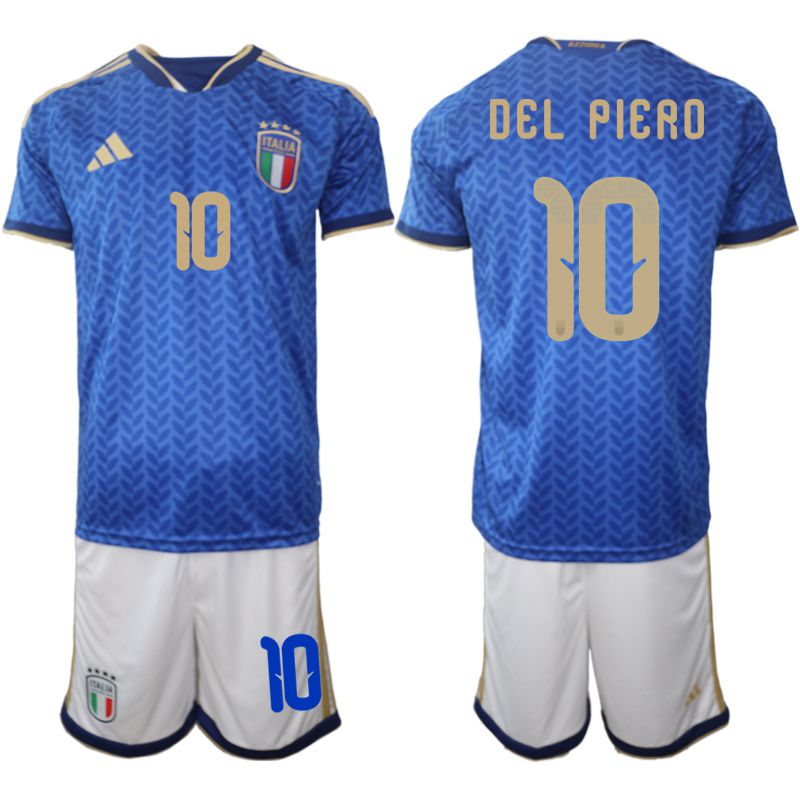 Men 2026 World Cup National Team Italy home blue #10 Soccer Jersey